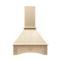 Unfinished Shaker Square Hood 36" with Fan and Liner